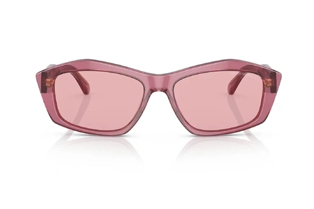 عینک آفتابی شیشه‌ای امپریو آرمانی - Emporio Armani EA4187 با بدنه صورتی و عدس صورتی - روبرت