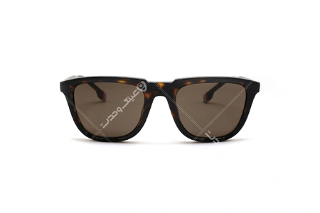 عینک آفتابی بربری مردانه کائوچویی قهوه ای هاوانا شیشه قهوه ای - عکاسی وحدت - زاویه رو به رو