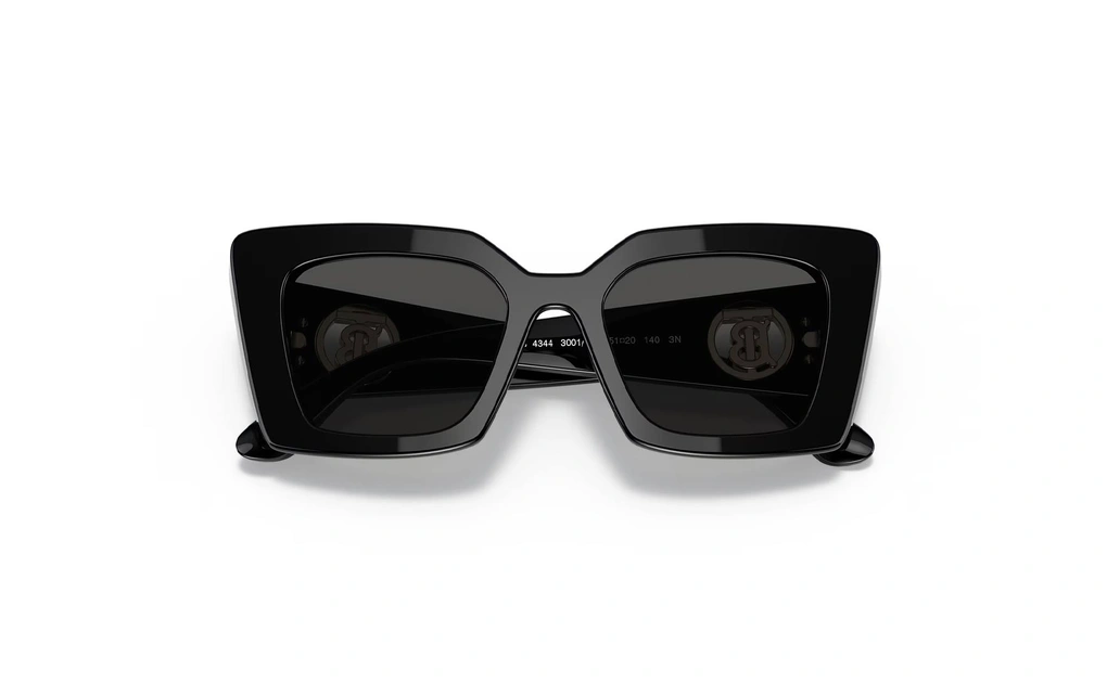 عینک آفتابی - تمام فریم - کائوچویی - بربری - مشکی - دودی - عکس شماره 4