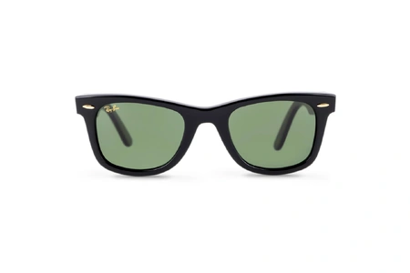 عینک آفتابی ویفرر xshemagh ریبن رنگ مشکی عدسی سبز- عکس از زاویه روبرو