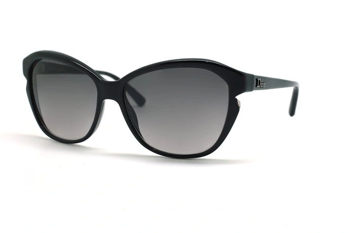 عینک آفتابی پروانه ای دیور - DIOR D28EU - مشکی - عکاسی وحدت - زاویه سه رخ