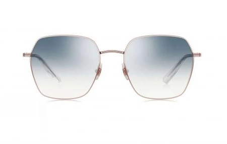 عینک آفتابی چند ضلعی بولون - BOLON BL7087 - رنگ طلایی  عدسی ابی - اپتیک وحدت - عکس زاویه روبرو