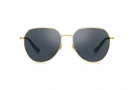 عینک آفتابی بولون - BOLON BL7073 - فریم طلایی و شیشه مشکی - اپتیک وحدت - عکس زاویه روبرو