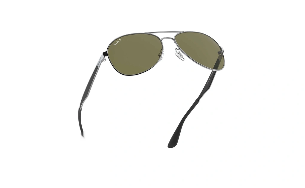 عینک آفتابی طرح خلبانی ری بن - دسته نوک مدادی - عدسی سبز 