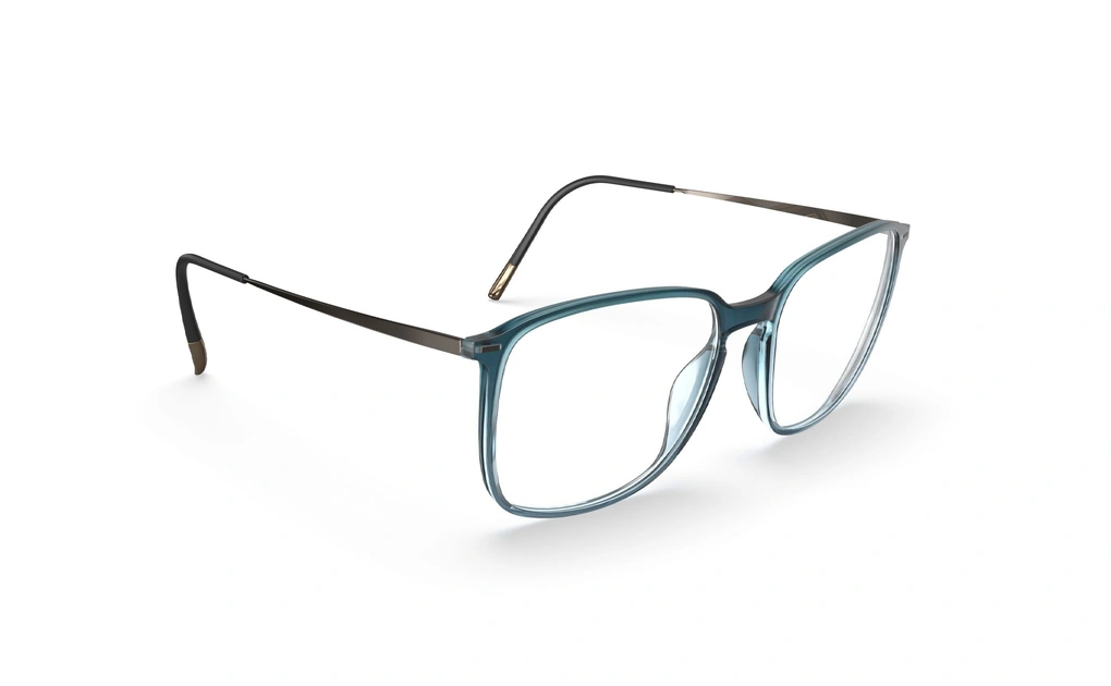 عینک طبی - تمام فریم - کائوچویی - سیلوئت - آبی - عکس شماره 4