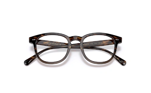 عینک طبی کائوچویی قهوه ای هاوانا ساخت ژاپن اولیور پلیپلز - زاویه بالا