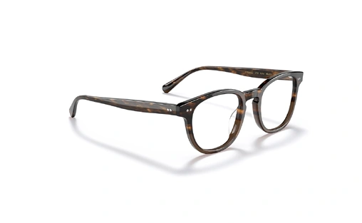 عینک طبی کائوچویی قهوه ای هاوانا ساخت ژاپن اولیور پلیپلز - زاویه سه رخ