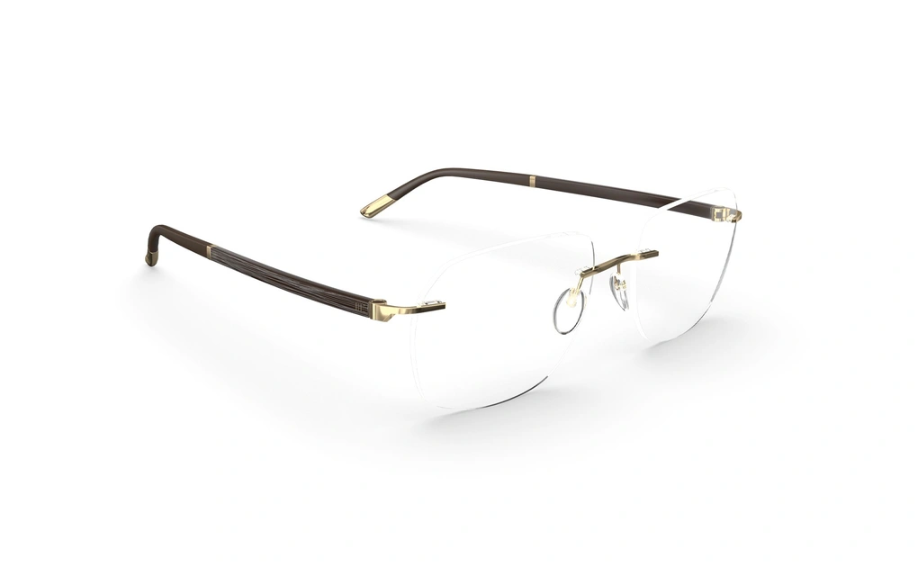 عینک طبی گریف روکش طلای سیلوئت دسته ها SPX - زاویه سه رخ