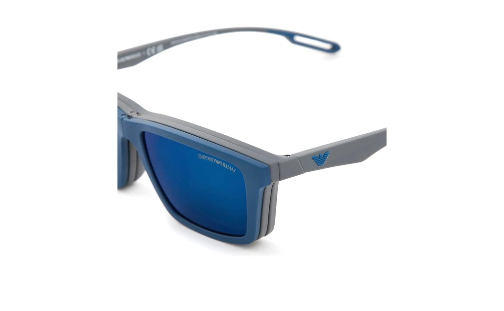 عینک طبی امپریو آرمانی با کاور آفتابی - EMPORIO ARMANI EA4189U - به رنگ خاکستری مات - جزییات