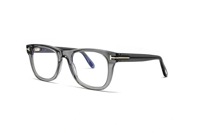 عینک طبی ویفرر ترنسپرنت تام‌فورد با عدسی بلوکنترل - سه‌رخ