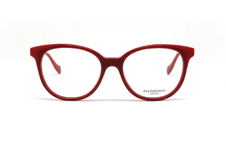 عینک طبی کائوچویی زنانه آناهیکمن با بدنه قرمز -زاویه روبرو
