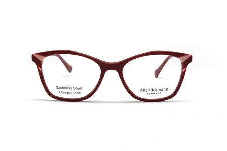  عینک طبی زنانه گربه‌ای آناهیکمن به رنگ قرمز با دسته‌های چرخشی -زاویه روبرو