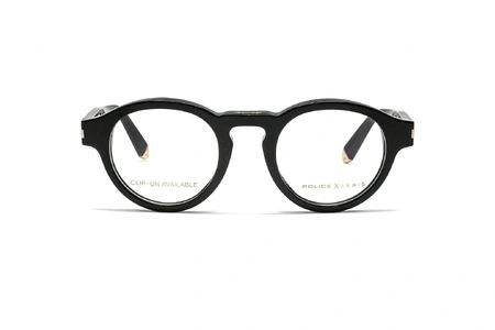 عینک طبی گرد لوییس همیلتون با بدنه مشکی - روبرو