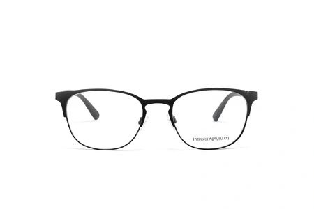 عینک طبی جورجیو امپریو فریم فلزی بیضی رنگ مشکی  - عکاسی وحدت -  عکس از زاویه رو به رو