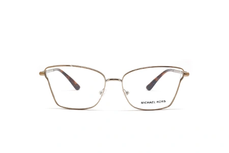 عینک طبی زنانه گربه ای رنگ نوک مدادی فلزی مایکل کورس - عکاسی وحدت - زاویه رو به رو