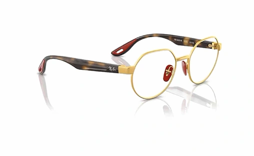 عینک طبی فلزی کائوچویی ری بن فراری - زاویه سه رخ