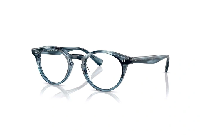 عینک طبی کائوچویی آبی هاوانا الیور پیپلز - زاویه سه رخ