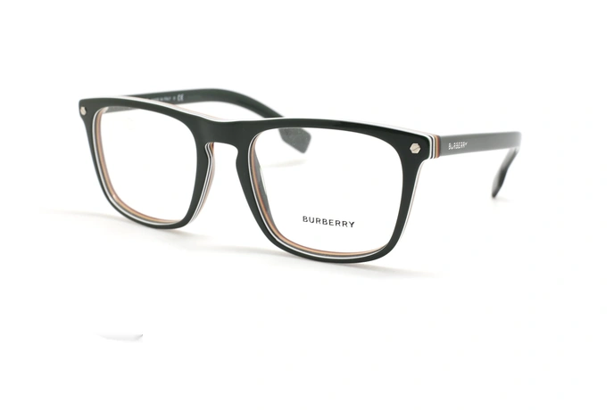 عینک طبی بربری فریم کائوچویی مربعی بزرگ - عکس از زاویه سه رخ 