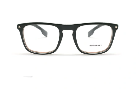 عینک طبی بربری فریم کائوچویی مربعی بزرگ - عکس از زاویه روبرو