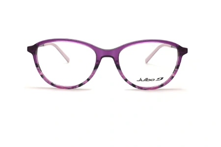 عینک طبی بچگانه جولبو فریم کائوچویی گربه ای دخترانه رنگ بنفش هاوانا - عکس از زاویه سه رخ