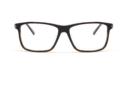 عینک طبی کائوچویی شوپارد - رنگ قهوه ای هاوانا - عکس از زاویه روبرو
