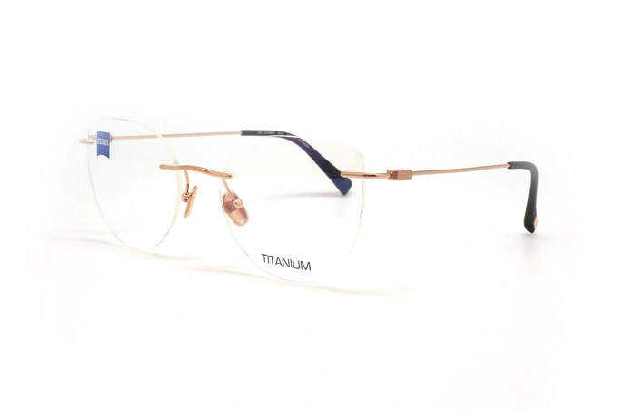 عینک طبی گریف تیتانیومی زایس - ZEISS ZS50007 - عکاسی وحدت - عکس زاویه سه رخ