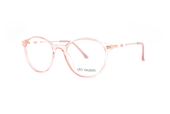 عینک طبی کائوچویی گرد لئوولنتی - LEO VALENTI LV559 - عکاسی وحدت - عکس زاویه سه رخ