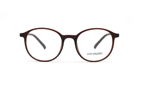 عینک طبی گرد لئوولنتی - LEO VALENTI LV468- عکاسی وحدت - عکس زاویه روبرو