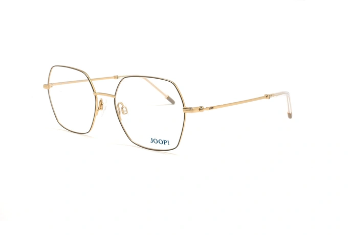 عینک طبی چند ضلعی جوپ - JOOP 83254 -مشکی طلایی - عکاسی وحدت - زاویه سه رخ 