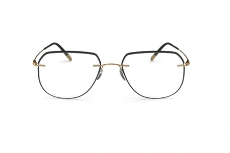 عینک طبی خلبانی سیلوئت - 5500 Silhouette Titan - مشکی - عکاسی وحدت - زاویه روبرو