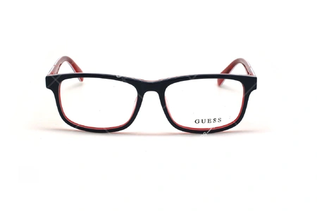 عینک طبی مستطیلی گس - GUESS GU9179 - مشکی قرمز - عکاسی وحدت - زاویه روبرو