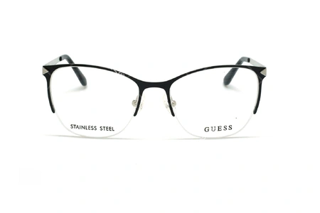 عینک طبی گربه ای گس - GUESS GU2666 - مشکی - عکاسی وحدت - زاویه روبرو
