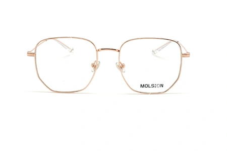 عینک طبی چند ضلعی مولسیون - MOLSION MJ7086 - شامپاینی - عکاسی وحدت - زاویه روبرو