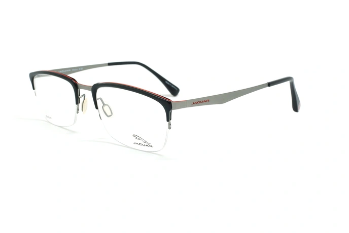 عینک طبی زیرگریف جگوار JAGUAR 39511 - مشکی - عکاسی وحدت - زاویه سه رخ 