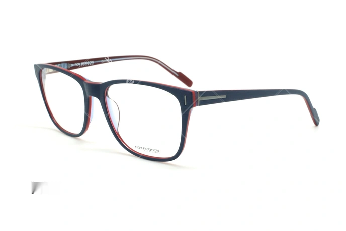 عینک طبی کائوچویی روی رابسون ROYROBSON 60049 - مشکی قرمز - عکاسی وحدت - زاویه سه رخ 