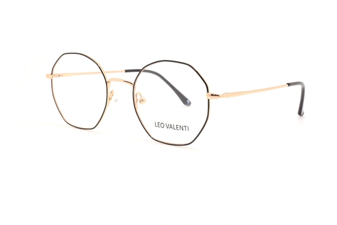 عینک طبی چندضلعی لئوولنتی - LEO VALENTI LV448 - عکاسی وحدت - عکس زاویه سه رخ