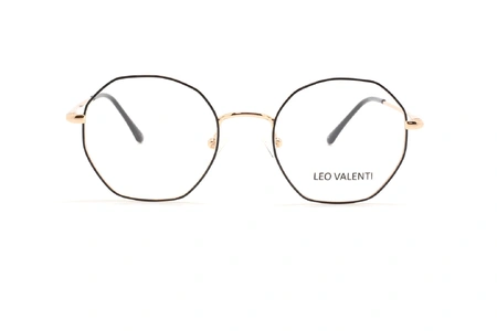 عینک طبی چندضلعی لئوولنتی - LEO VALENTI LV448 - عکاسی وحدت - عکس زاویه روبرو