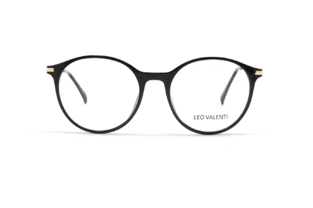 عینک طبی گرد لئو ولنتی - LEO VALENTI LV443 - عکاسی وحدت -  عکس زاویه رویرو