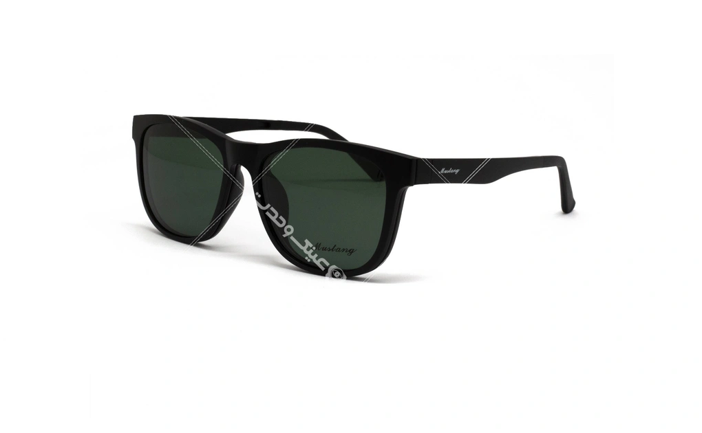 عینک طبی با رویه آفتابی موستانگ - MUSTANG MU6933- رنگ فریم مشکی - عکاسی وحدت- عکس زاویه سه رخ