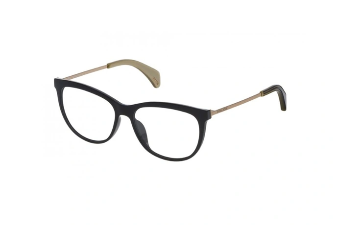 عینک طبی گربه ای پلیس -625 POLICE VPL - رنگ مشکی - اپتیک وحدت - عکس زاویه سه رخ