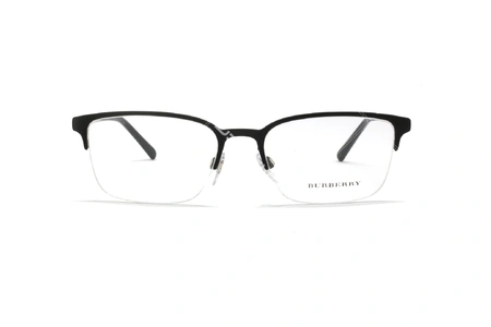 عینک طبی زیرگریف بربری - مشکی رنگ - عکاسی وحدت - زاویه روبرو