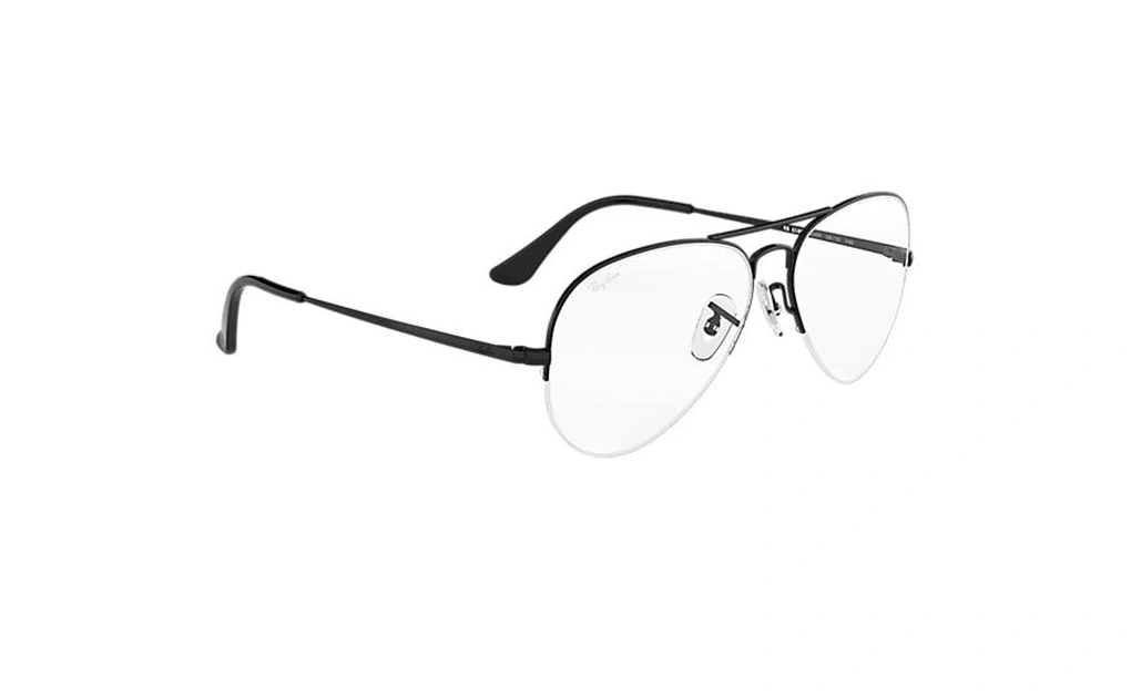 عینک طبی زیرگریف طرح خلبانی ری بن - Rayban - رنگ مشکی - زاویه سه رخ