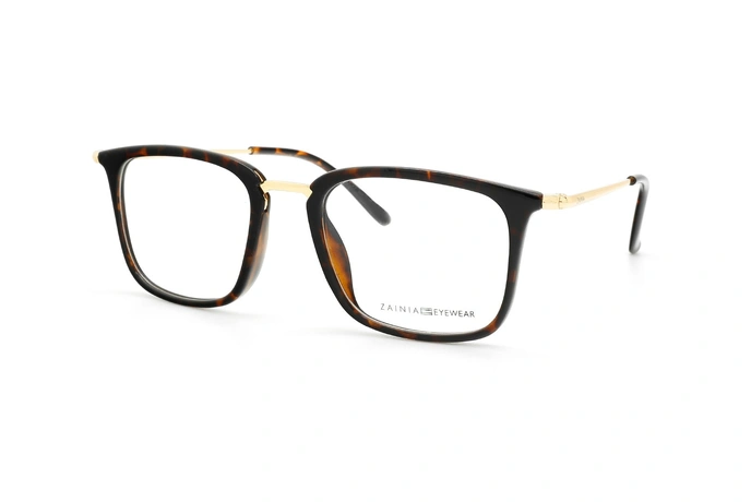 عینک طبی کائوچویی فلزی زینیا Z1144 C309 - عکاسی وحدت - زاویه سه رخ