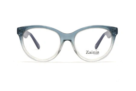 عینک طبی گربه ای آبی رنگ زینیا Z8125 005/GG - عکاسی وحدت - زاویه رو به رو
