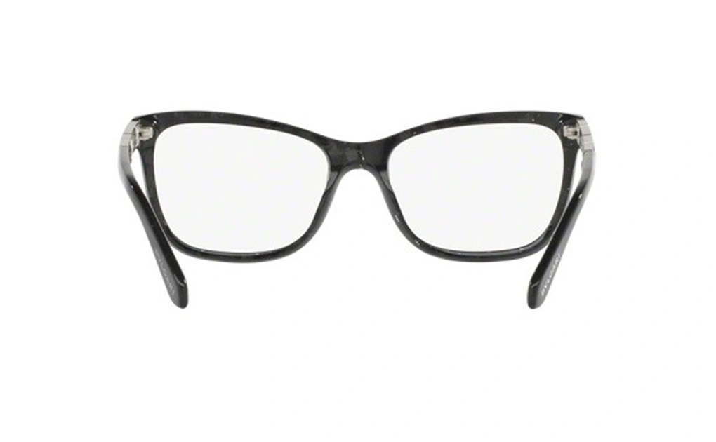 عینک طبی مستطیلی شکل مشکی رنگ بولگاری - زاویه داخل