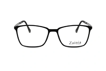زینیا عینک طبی مشکی مستطیلی شکل - زاویه رو به رو