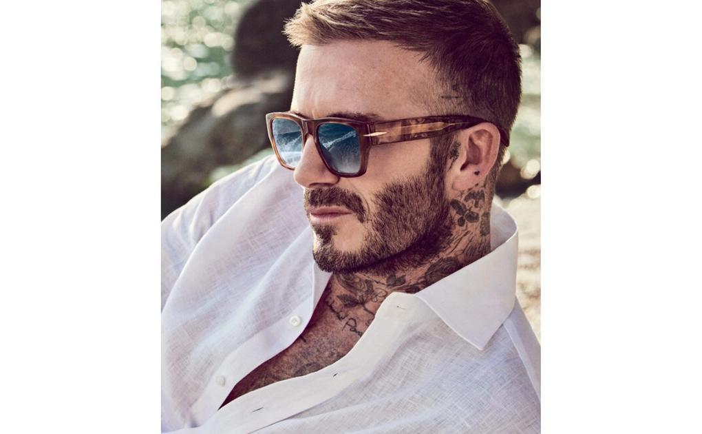 عینک آفتابی - تمام فریم - کائوچویی - دیوید بکام - قهوه ای هاوانا - آبی طیف دار - عکس شماره 4