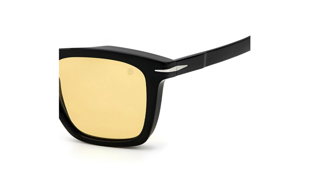 عینک آفتابی - تمام فریم - کائوچویی - دیوید بکام - مشکی - زرد - عکس شماره 4