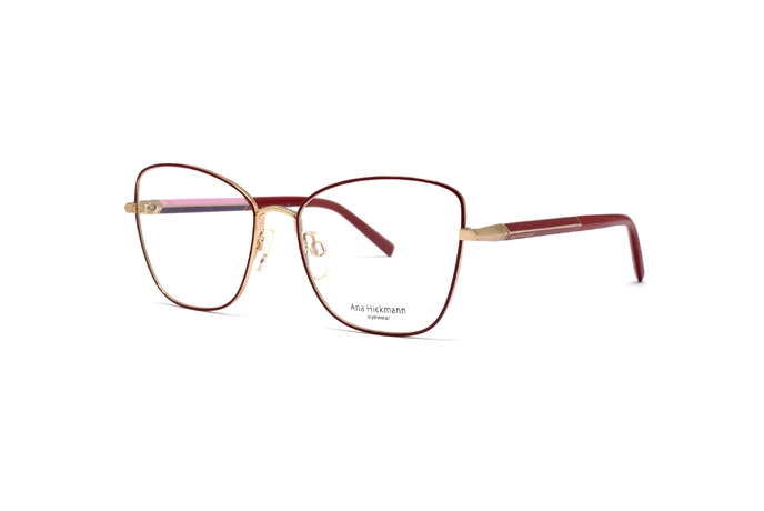 عینک طبی زنانه گربه‌ای آناهیکمن مدل Ana Hickmann AH1365  - عکس از زاویه سه رخ
