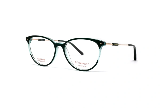 عینک طبی کائوچویی زنانه هیکمن مدل HI6238T - عکس از زاویه سه رخ